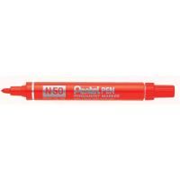pentel n50-b permanent marker bullet point red